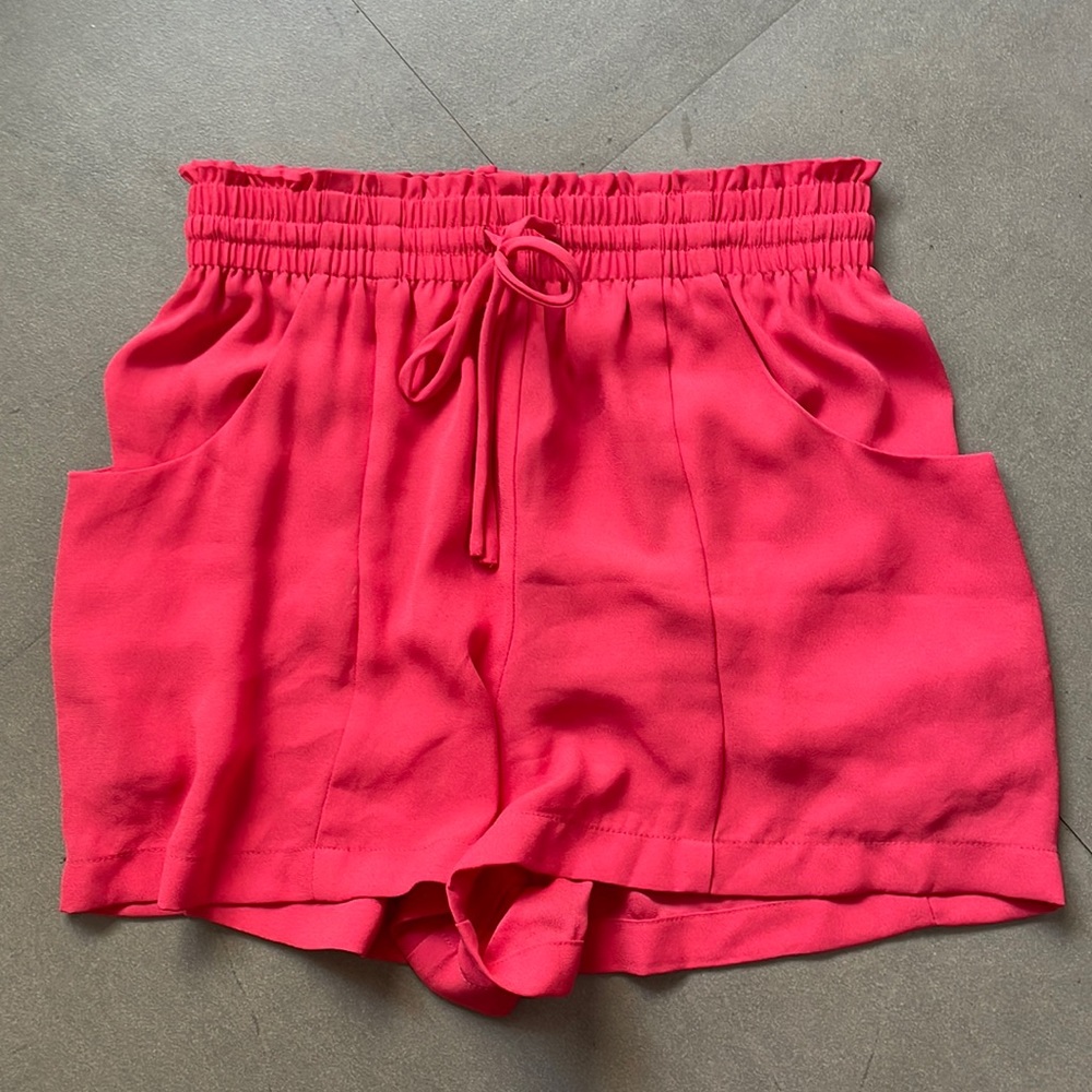 Pink high waist shorts